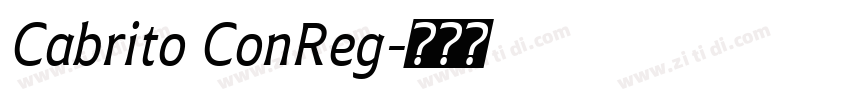 Cabrito ConReg字体转换